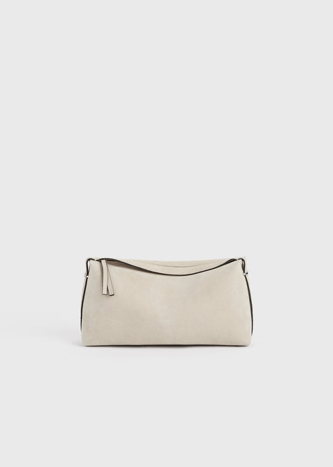 Suede Scoop Clutch