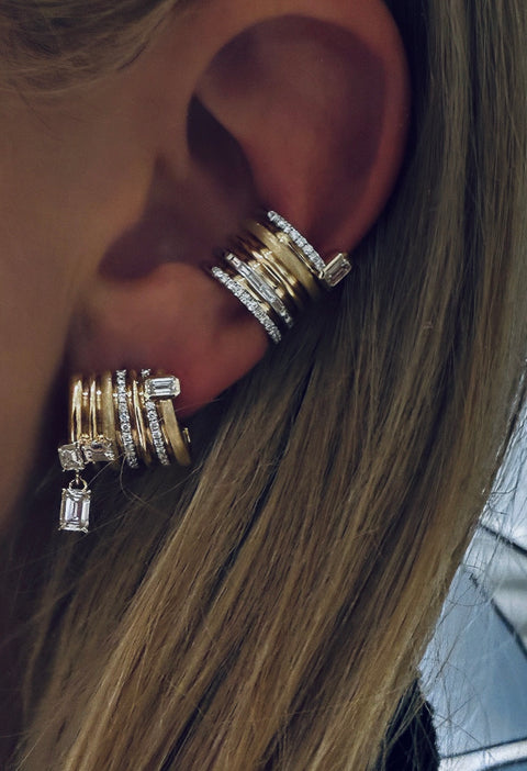 Tourbillon Earring Emerald Cut