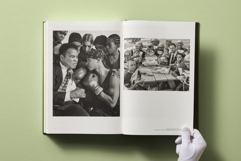 Inside page of coffee table book "Bruce Weber: My Education"