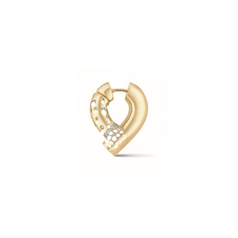 Oera Earrings Paved With Diamonds