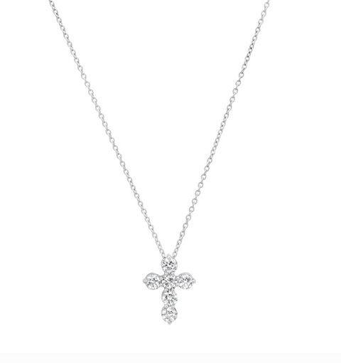 Alix Modern Cross Necklace