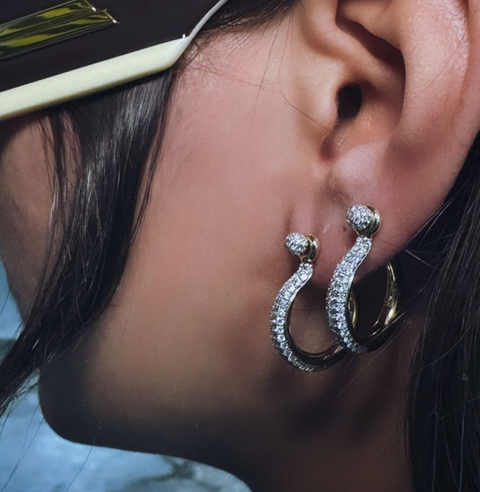 Ball Hoop Earring