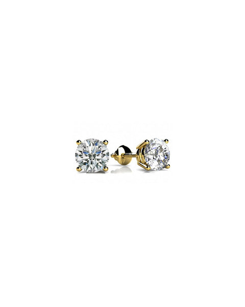Round Diamond Medium Studs