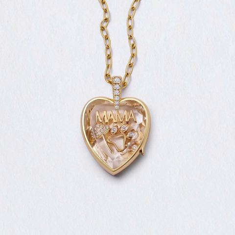 Diamond Mushroom Charm