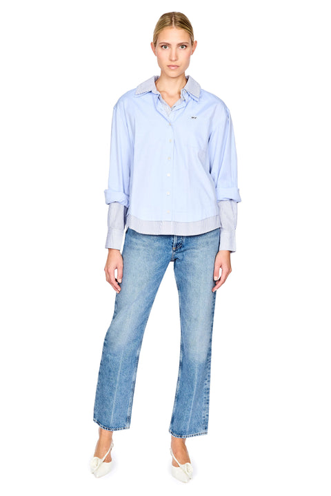 Zayna Double Layer Button Down