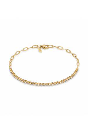 Diamond Segment Mini Link Bracelet