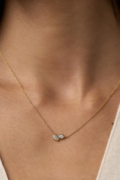 Poppy Two-Stone Pendant