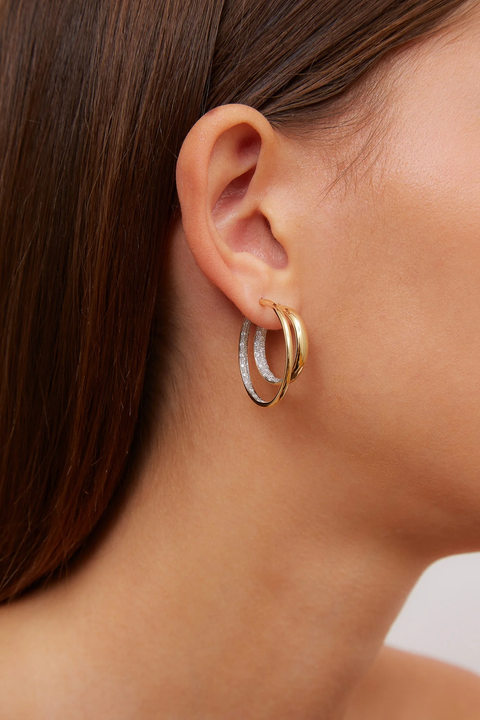 Large Diamond Hoops