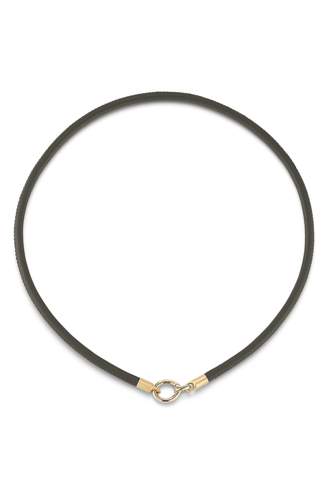Olive Leather Cord