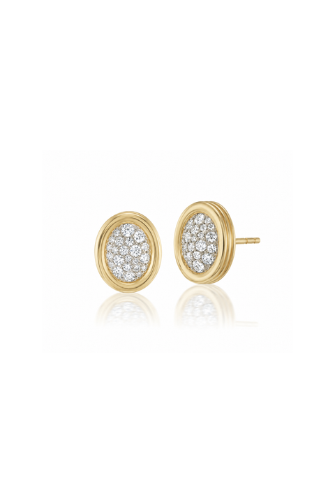Pave Diamond Scuba Studs