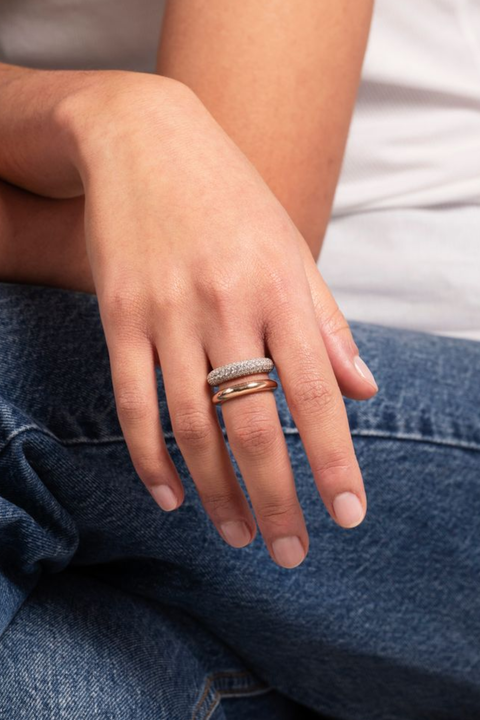Double Dome U Ring