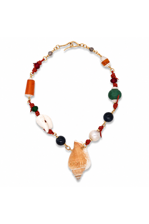 One Of A Kind Orange Samsara Necklace