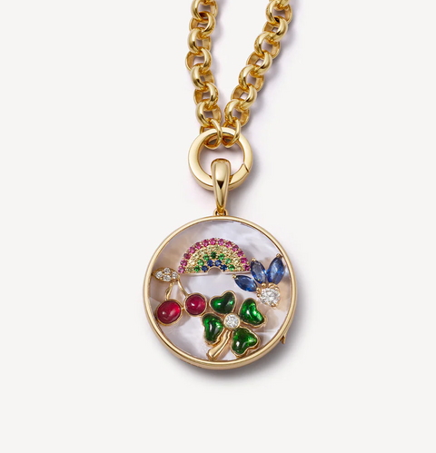 Large Round Gold Locket