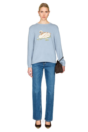 Millhouse Swan Intarsia Sweater