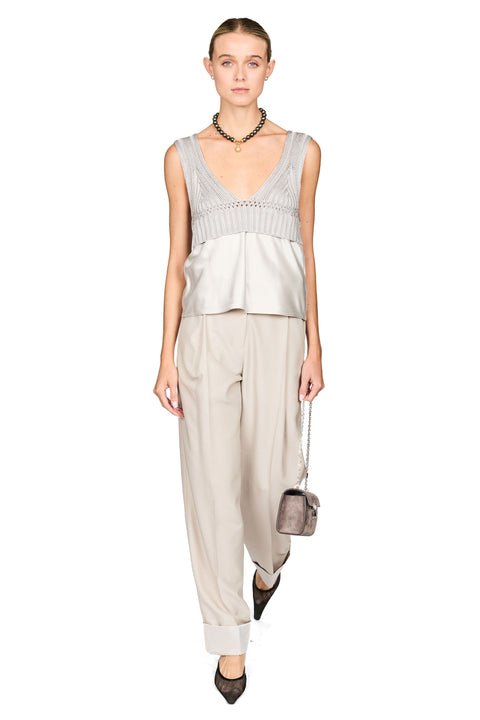 Rowan Sateen Cuffed Trouser