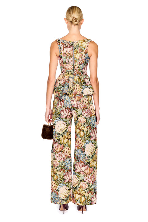 Brocade Peplum Corset