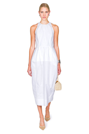 Sculptural Poplin Dress