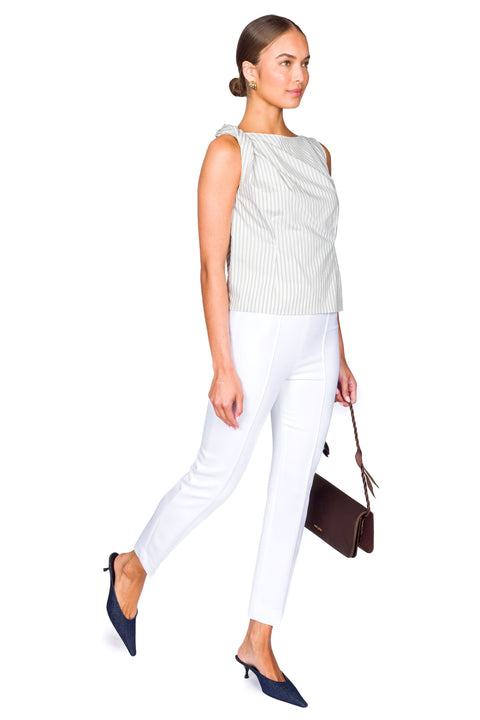 Silk Blend Draped Top