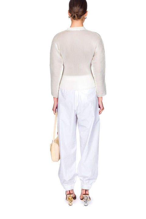 Plissé Cardigan