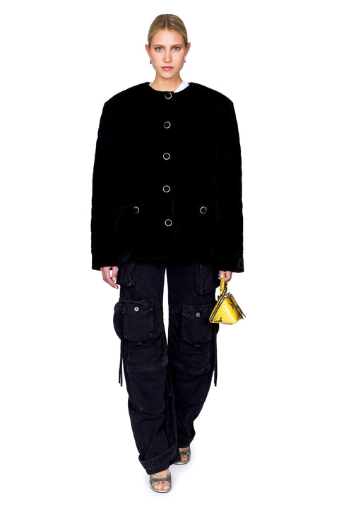 Quilted Velvet Lady Jacket