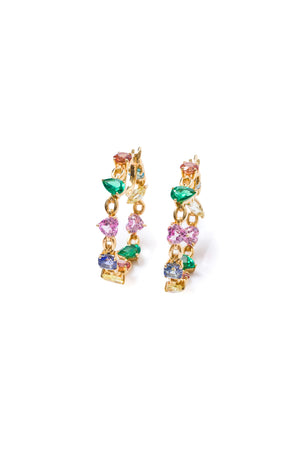 Catena Rainbow Hoop Earrings