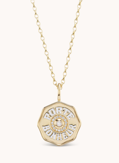 Mini PB Charm Pearl Diamond Halo