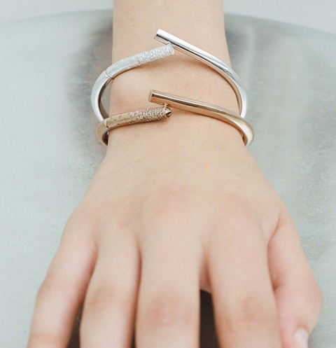 Oera Bracelet Paved With Diamonds