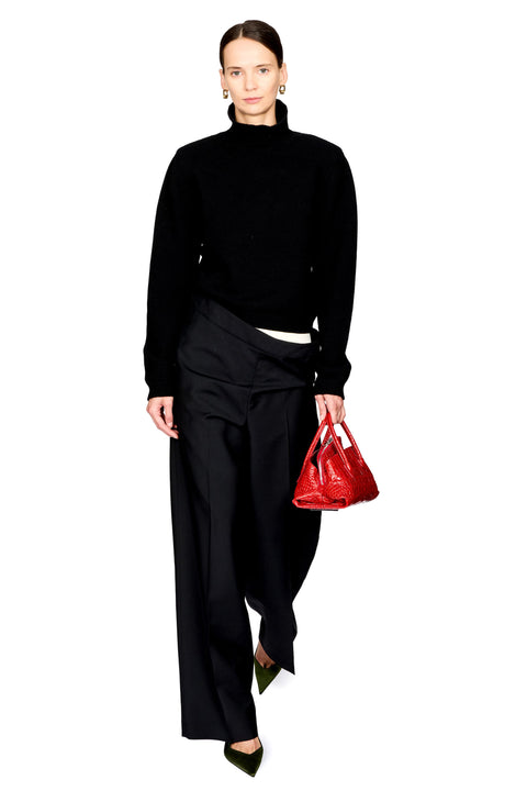 Statement Shoulder Turtleneck