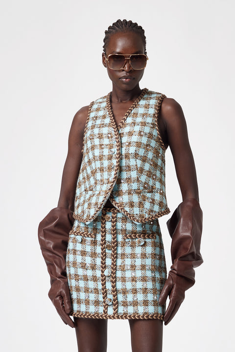 Boucle Check Vest