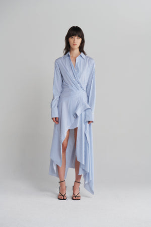 Cascade Shirt Dress