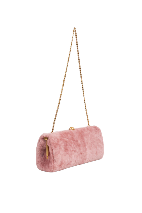 Ellon Shearling Clutch