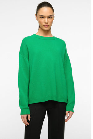 Serrano Cashmere Relaxed Crew Clover