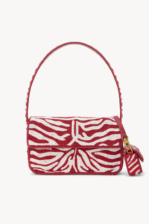 Tommy Beaded Bag Scarlet White