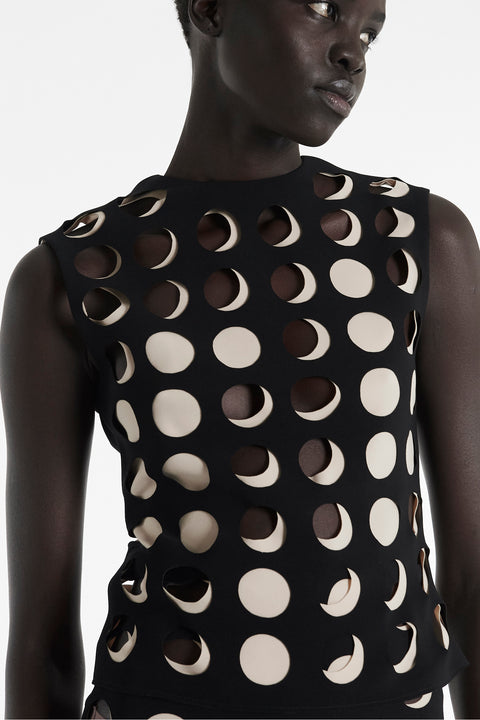 Top With Layered Hole