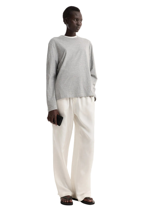 Slub Melange Jersey Long Sleeve