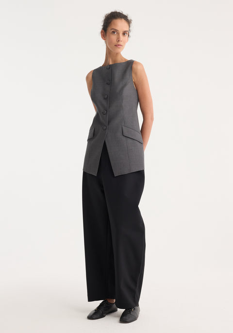 Boat-Neck Waistcoat
