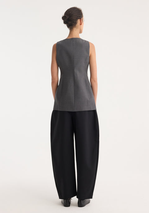 Boat-Neck Waistcoat