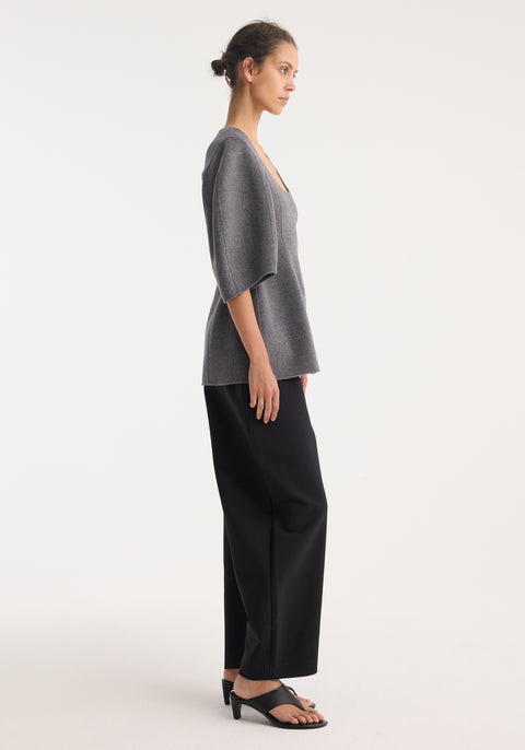 Sculptural Double-Face Top