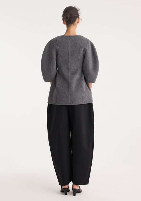 Sculptural Double-Face Top