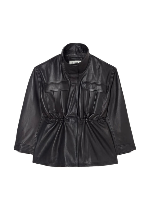 Sculptural Leather Jacket