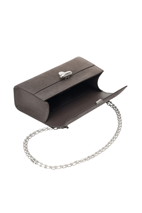 Chain Symmetry Pochette In Suede