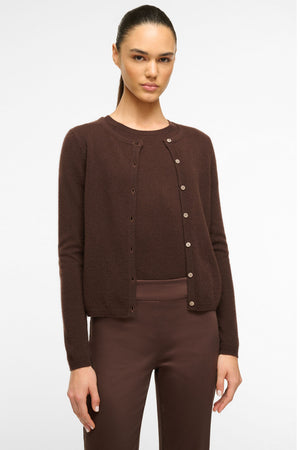 Midnight Cashmere Cardigan Dark Chocolate