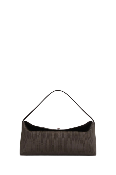 Doba Quartz Turnlock Moire Shoulder Bag