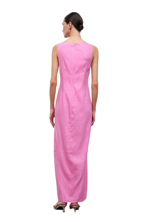 Costa Linen Dress Orchid