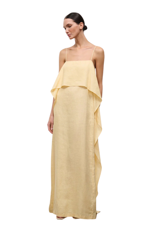 Valencia Linen Dress Butter
