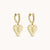 Agape Hoop Earrings White Diamond