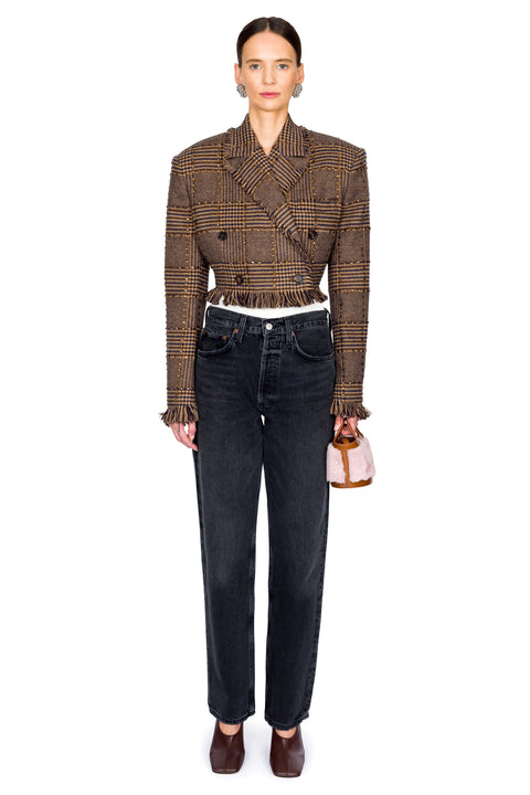 Plaid Blazer Jacket