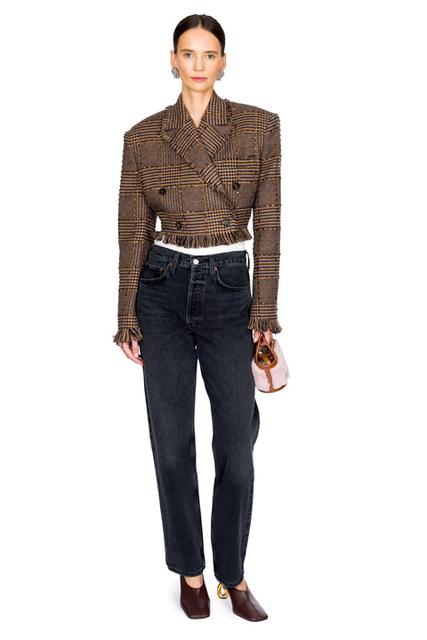 Plaid Blazer Jacket