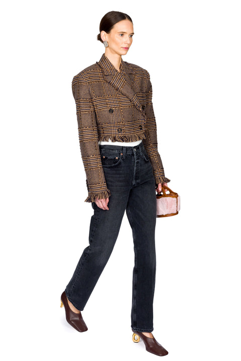 Plaid Blazer Jacket