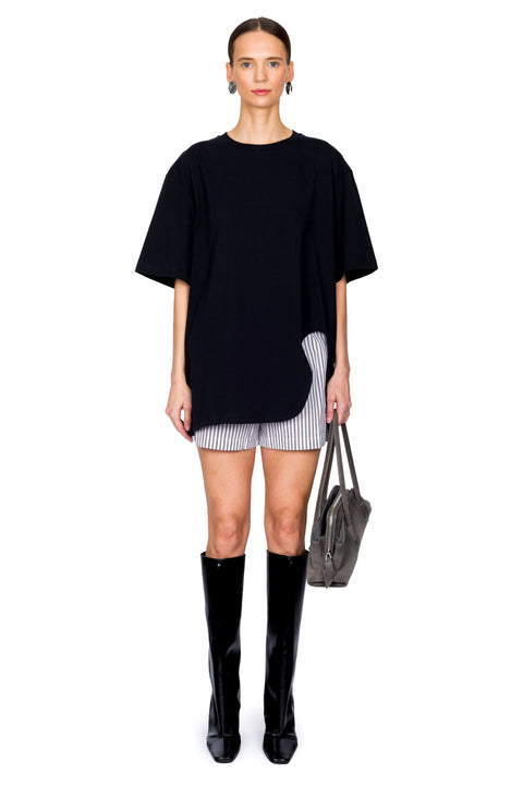 Striped Cotton Short Pant